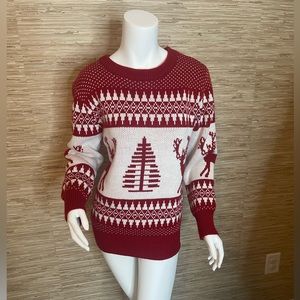 Red and White Holiday Sweater